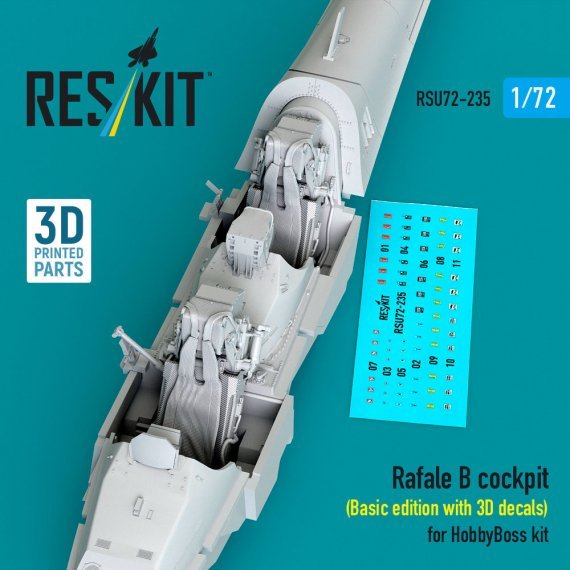 RESKIT 1/72 Rafale B Cockpit Basic for Hobby Boss