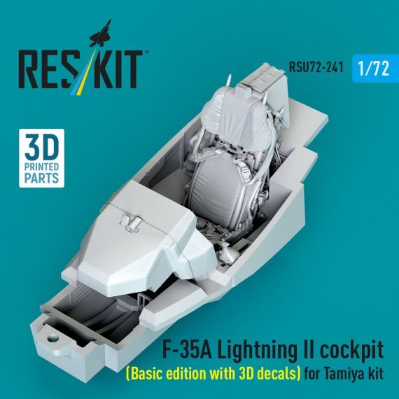 Reskit 1/72 F-35A Lightning II Cockpit Basic for Tamiya