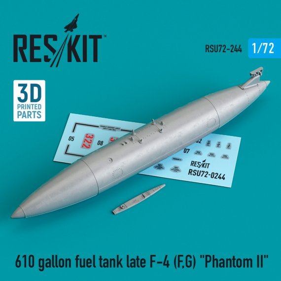1/72 610 gallon fuel tank late McDonnell F-4F/F-4G Phantom