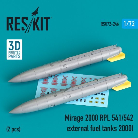 1/72 Dassault-Mirage 2000 Rpl 541/542 external fuel tanks 2000lt
