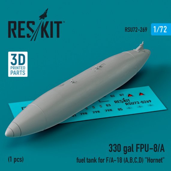 1/72 330 gal FPU-8/A fuel tank F/A-18 A,B,C,D