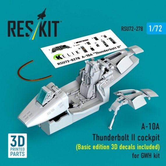 ResKit Cockpit A-10A Thunderbolt II 1/72 per GWH