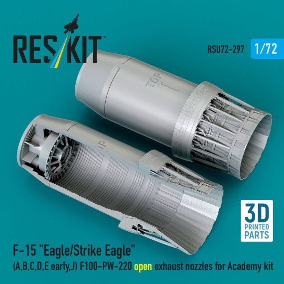 1/72 F-15 open exhaust nozzles for Academy