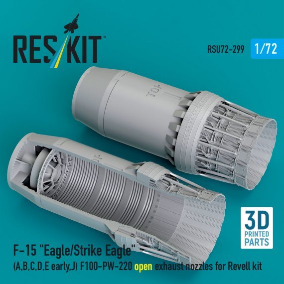 1/72 F-15 open exhaust nozzles for Revell