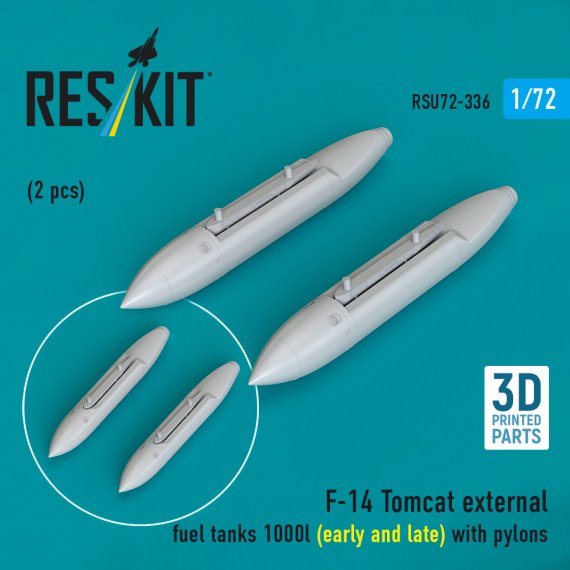 Reskit 1/72 F-14 Tomcat R�servoirs Externes 1000l avec Pyl�nes