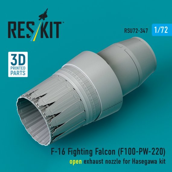 ResKit 1/72 F100-PW-220 D�se offen F-16 Hasegawa
