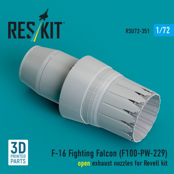 ResKit 1/72 F100-PW-229 offene D�se F-16 Revell