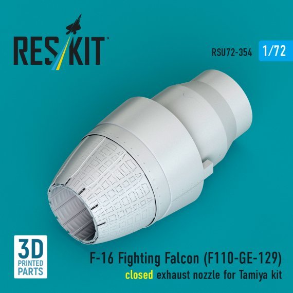 ResKit 1/72 Ugello F-16 F110-GE-129 Chiuso Tamiya