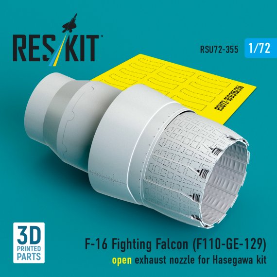 ResKit F-16 Open Exhaust Nozzle F110-GE-129 1/72