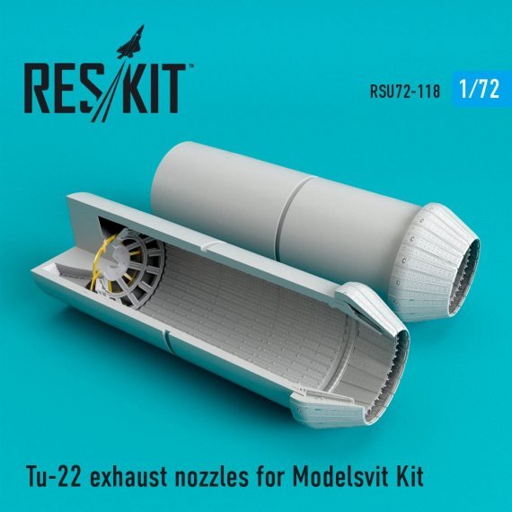 1/72 Tu-22 exhaust nozzles Modelsvit Kit