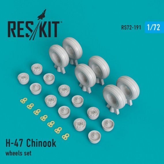 1/72 H-47 Chinook wheel set