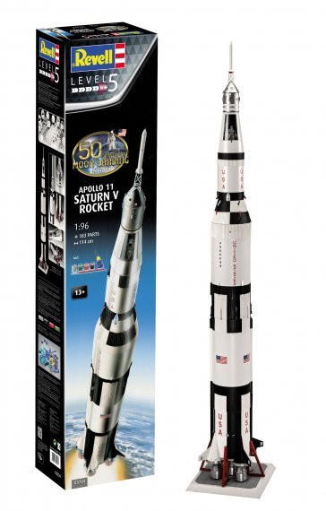 1/96 Apollo 11 Saturn V Rocket 50th Anniversary of the Moon Land