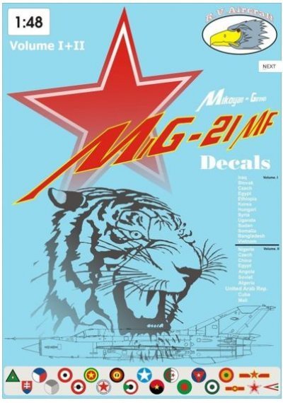 1/48 Decals MiG-21MF Volume I+II