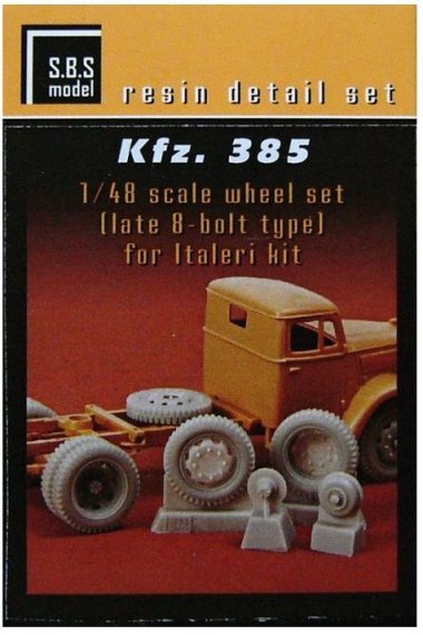 1/48 Kfz. 385  wheel set bolt type (ITAL)