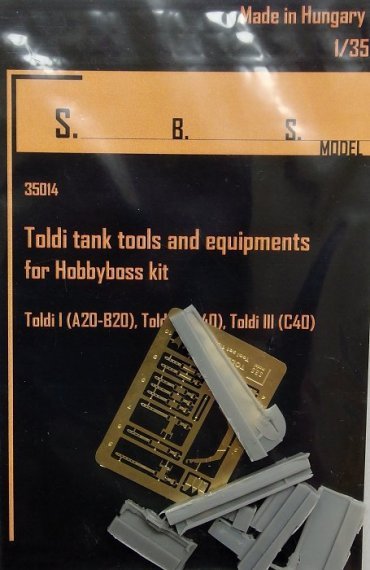 1/35 Toldi tank  tools & equipment (HOBBYB)