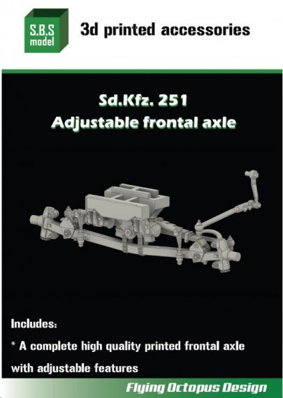 1/35 Sd.Kfz.251 Adjustable frontal axle