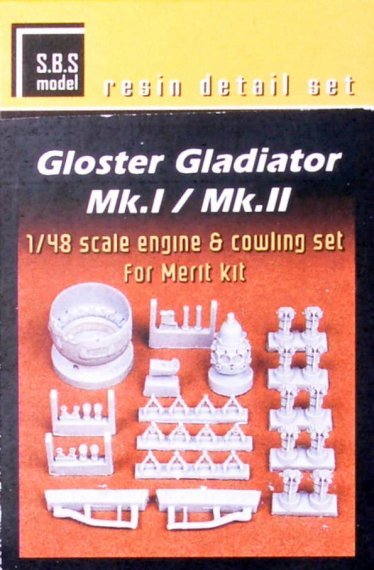 1/48 Gl.Gladiator Mk.I/Mk.II Engine & cowling set