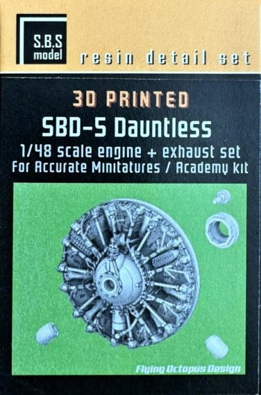1/48 SBD-5 Dauntless Engine & Exhaust set