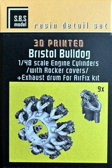 1/48 Bristol Bulldog Eng.cylinders with Rocket cover