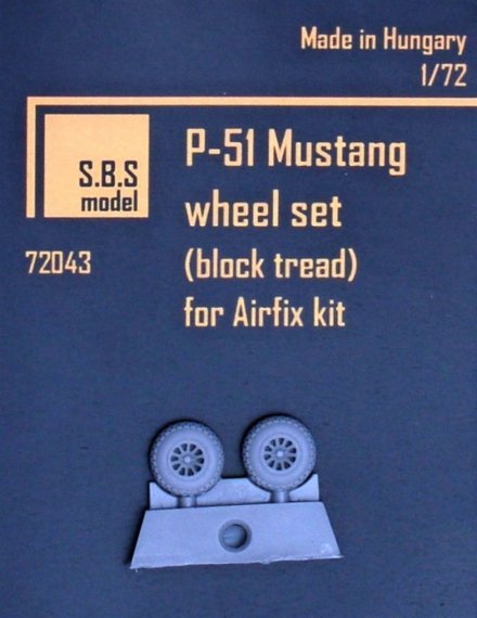 1/72 P-51 Mustang block tread wheel set