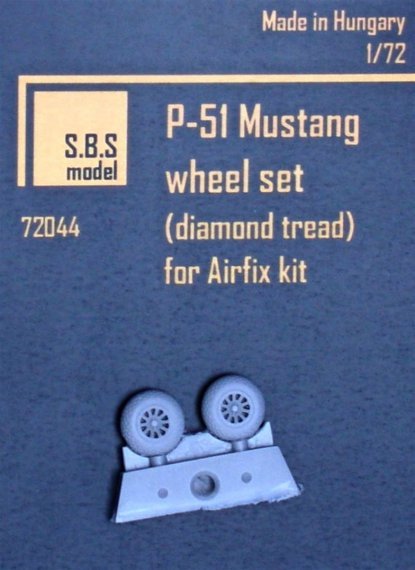 1/72 P-51 Mustang diamond tread wheel set