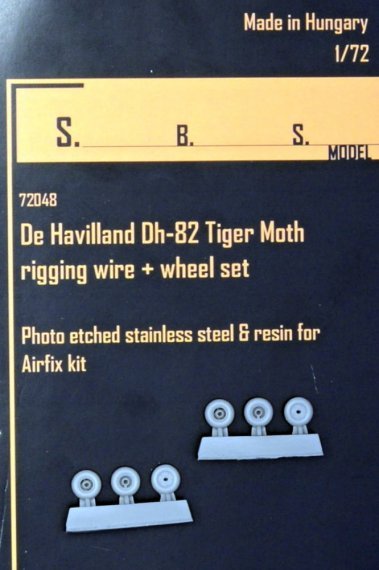 1/72 De Havilland Dh.82a Tiger Moth rigging set & wheels