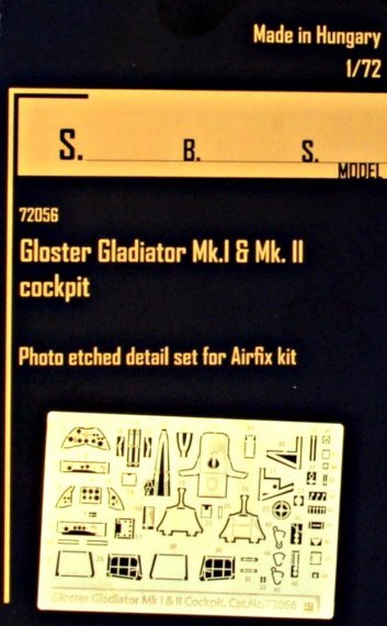 1/72 Gl.Gladiator Mk.I & Mk.II interior PE set