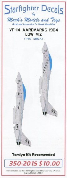 1/350 Markings for 18 Low Viz aircraft from VF-114