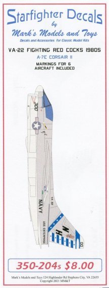 1/350 VA-22 Fighting Redcocks CVW-11 1980s
