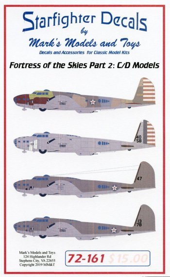 Fortress of the Sky Part 2 Boeing B-17B/C Flying Fortress Sheet