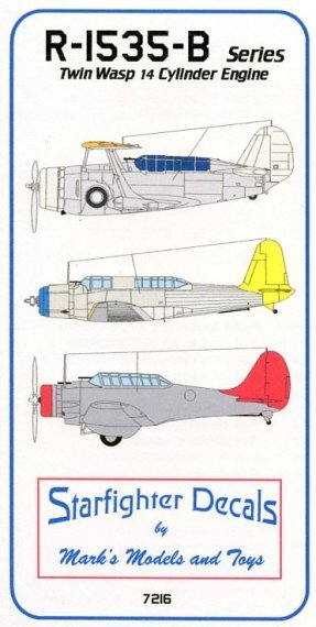 1/72 R-1535-B Series Twin Wasp 14 cy. Radial Engine