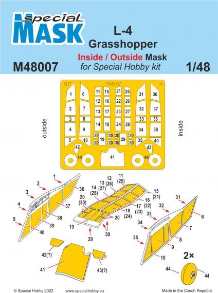 1/48 Mask L-4 Grasshopper Inside/Outside
