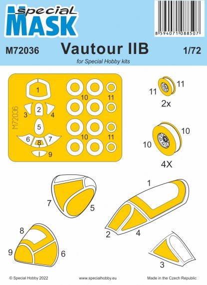 1/72 Mask for Vautour IIB