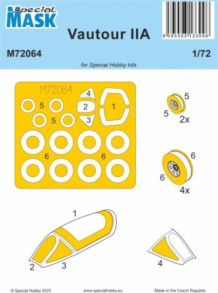 1/72 Mask for Vautour IIA for Special Hobby