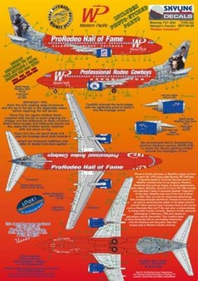 Skyline 1/144 Boeing 737-300 Western Pacific N375TA