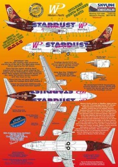 Skyline 1/144 Boeing 737-300 Western Pacific N950WP