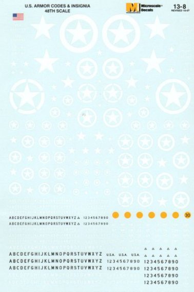 1/48 US Armour Codes & Insignia