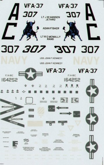 Superscale F/A-18C Hornet VFA-37 Bulls USS JFK 1/32