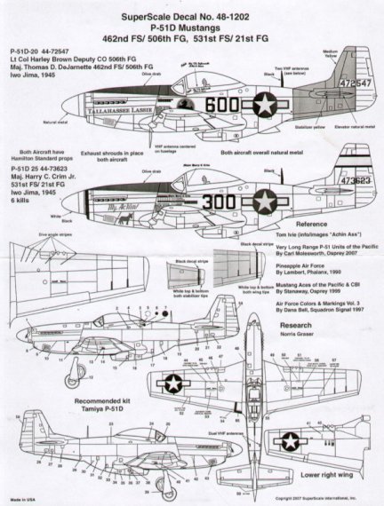 1/48 North American P-51D Mustangs