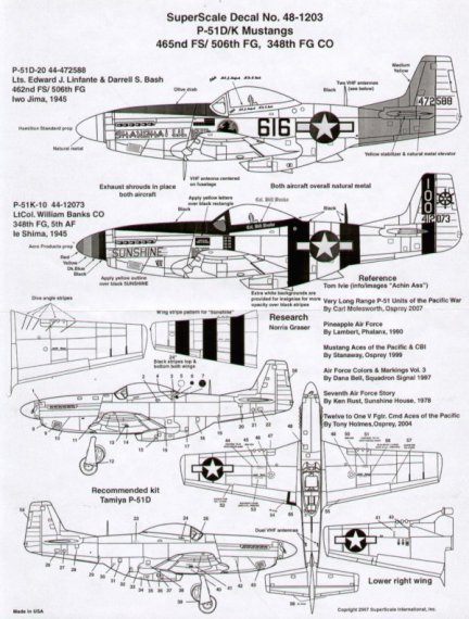 1/48 North American P-51D/K Mustangs