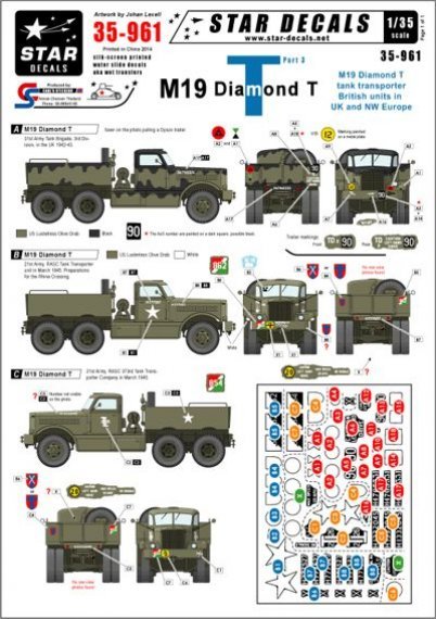 1/35 M19 Diamond Tank transporter3. British units in NW Europe