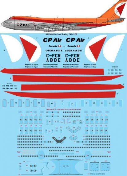 1/200 Boeing 747-217 Cp Air