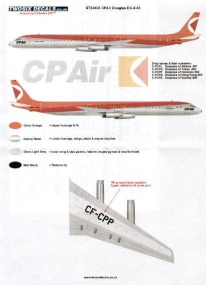 1/144 Douglas DC-8-63 Cp Air