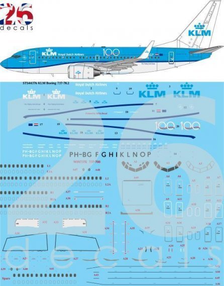 1/144 Klm Boeing 737-7K2