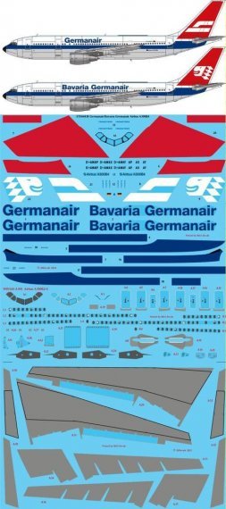 1/144 Germanair/Bavaria Germanair Airbus A300B4