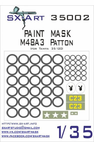 1/35 M48A3 Patton Painting Mask
