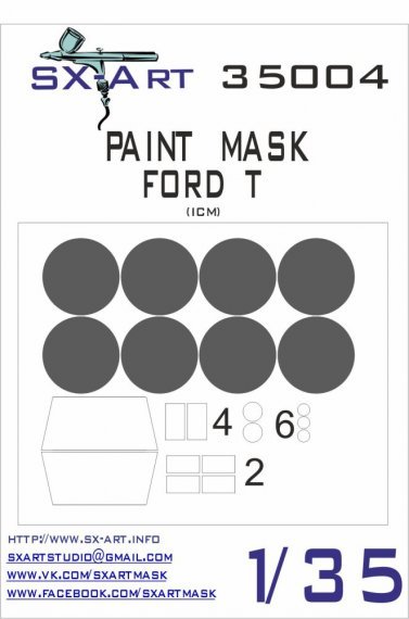 1/35 Ford T Painting Mask