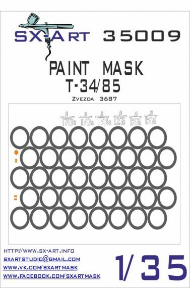 1/35 T-34/85 Painting Mask