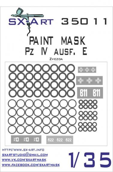 1/35 Pz. IV Ausf. E Painting Mask