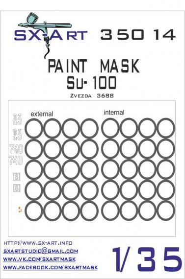 1/35 Su-100 Painting Mask